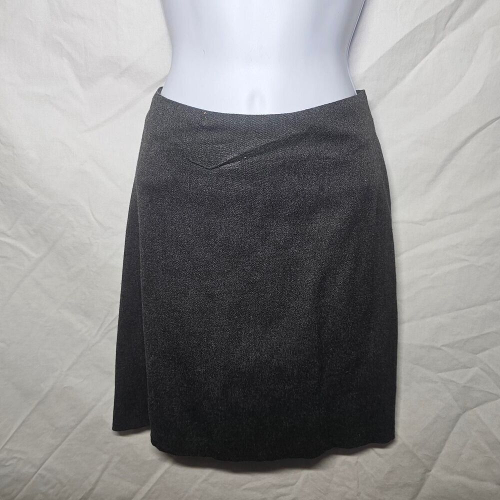 Vintage 90s grey wool type officr siren mini skirt